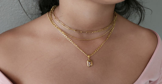 double layered chain necklace