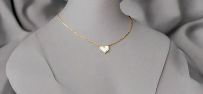 Opal Heart Necklace